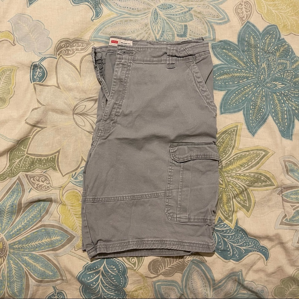 Gray Cargo Shorts